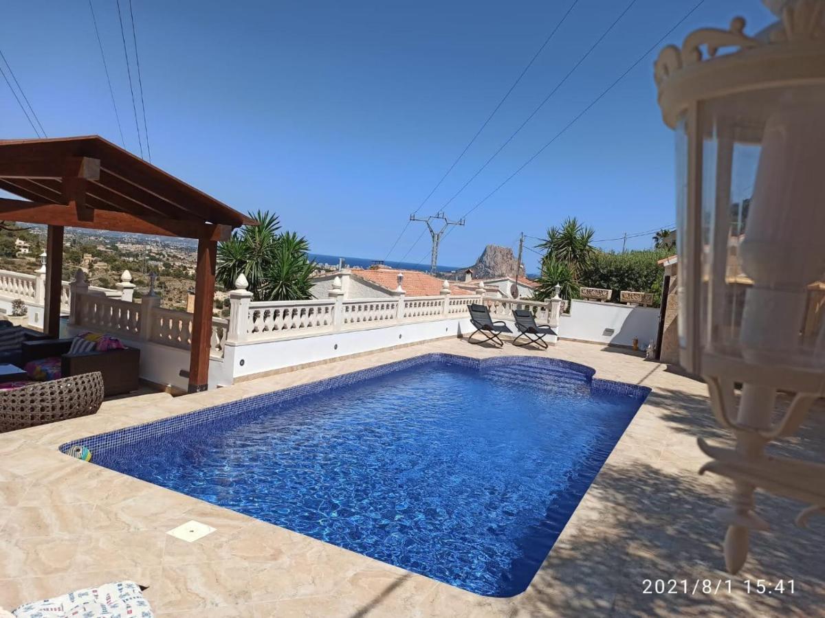 Villa Med Panoramautsikt Med Privat Pool I Calpe, Costa Blanca, Spanien Exteriér fotografie
